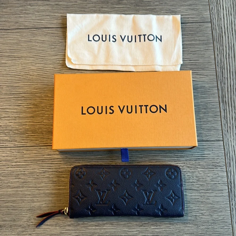 Louis Vuitton Clémence Wallet - Navy/Red - Picture 2 of 13